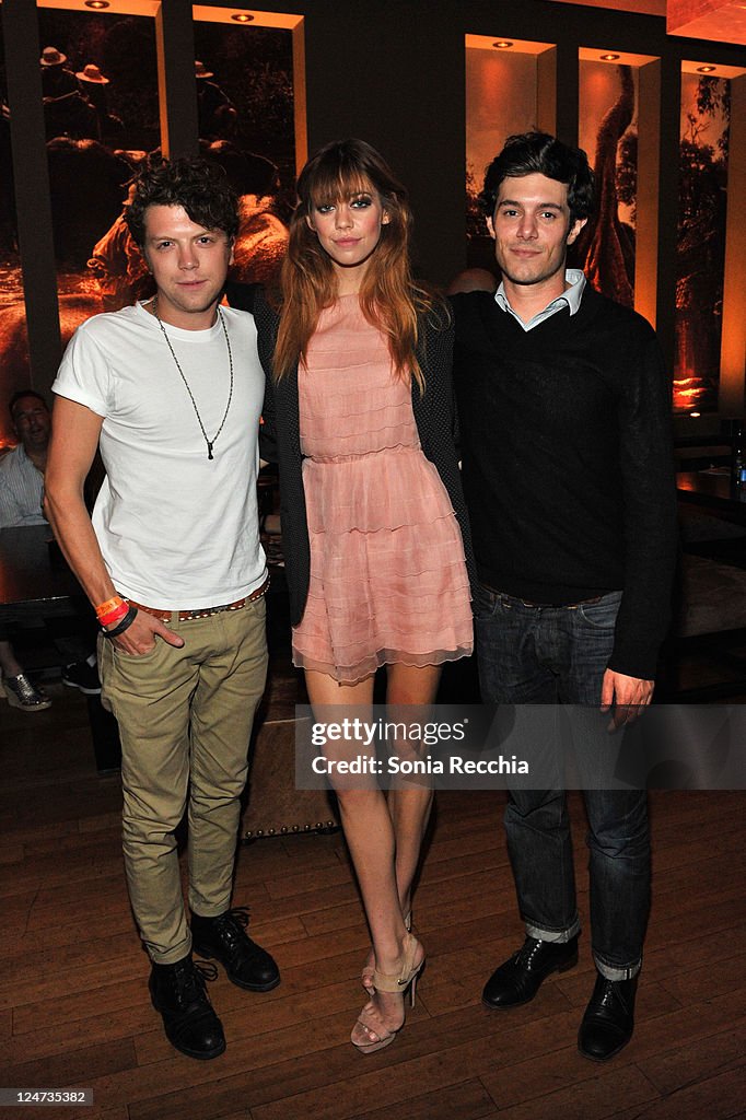 Actors Michael Seater, Analeigh Tipton and Adam Brody arrive at Sony ...
