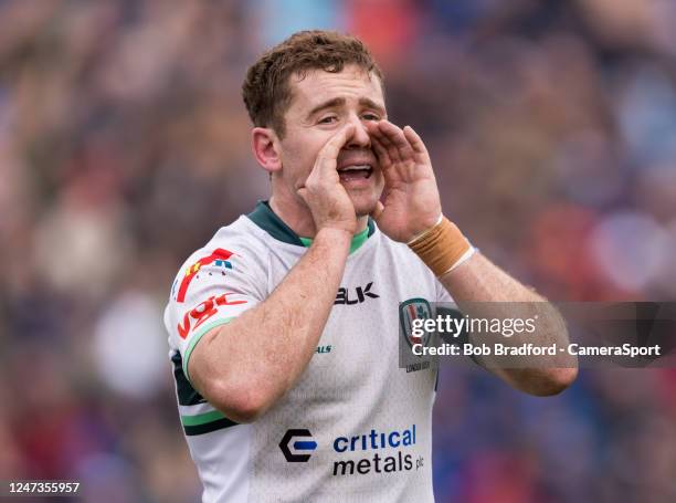 London Irish's Paddy Jackson during the Gallagher Premiership Rugby match between Bath Rugby and London Irish at Recreation Ground on February 18,...