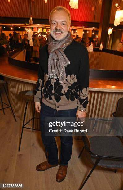 Graham Norton attends the Gala Opening of "David Hockney: Bigger & Closer " at Lightroom on February 21, 2023 in London, England.