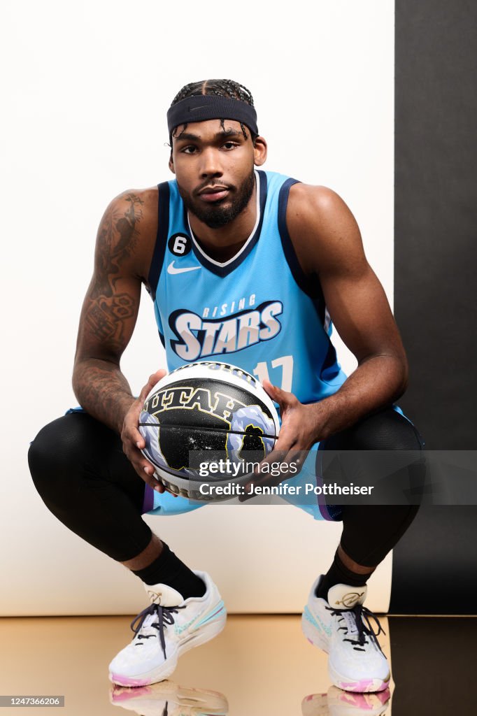 Tari Eason poses for a portrait during Jordan Rising Stars Game as Tari Eason poses for a portrait during Jordan Rising Stars Game as