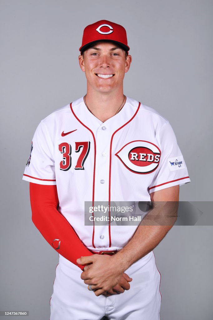 Anthony Stephan Reds Tyler Stephenson of the Cincinnati Reds poses for a photo during the ...