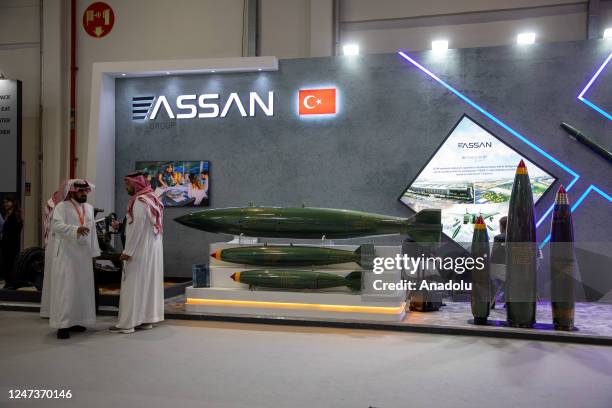 View from the stand of Turkish ASSAV Defense Company at the 16th edition of International Defence Exhibition and Conference and the 7th edition of...