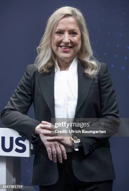 Helen Giza, CEO and CFO of Fresenius Medical Care, during a photo shoot prior to the beginning of the annual press conference on February 22, 2023 in...