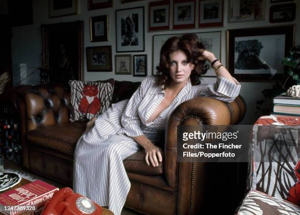 American stage, film and television actress Gayle Hunnicutt in London, circa 1980.