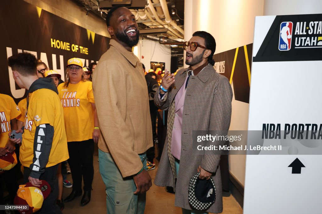 Dwyane Wade speaks with Ranveer Singh before the NBA All-Star Game as  News Photo - Getty Images