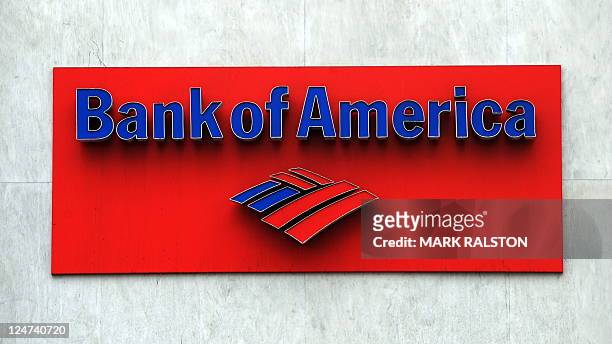 The Bank of America logo is seen at a branch in Hollywood on October 19, 2010. Two top US banks are moving on the offensive as they struggle to put...