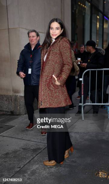Ella Bleu Travolta is seen arriving at the 'Today Show' on February 22, 2023 in New York, New York.
