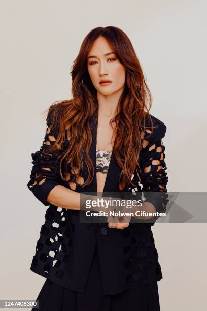 Maggie Q is photographed for Millie on January 11, 2022 in Los Angeles, California.