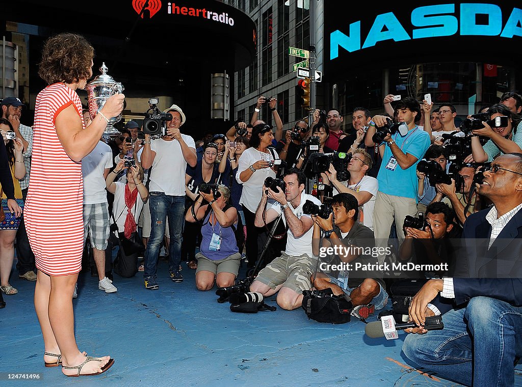 U.S. Open Champion Samantha Stosur In Times Square