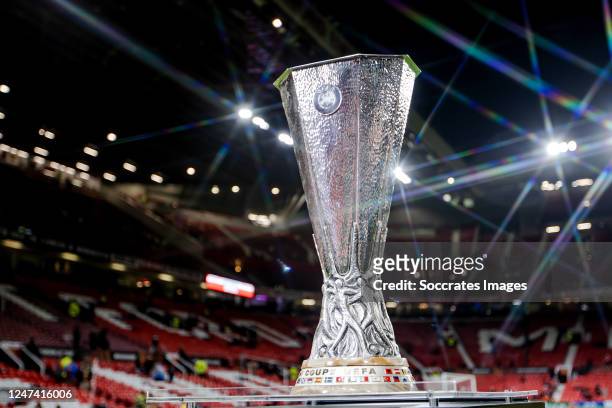 Europa League Trophy during the UEFA Europa League match between PSV v Sevilla at the Philips Stadium on February 23, 2023 in Eindhoven Netherlands