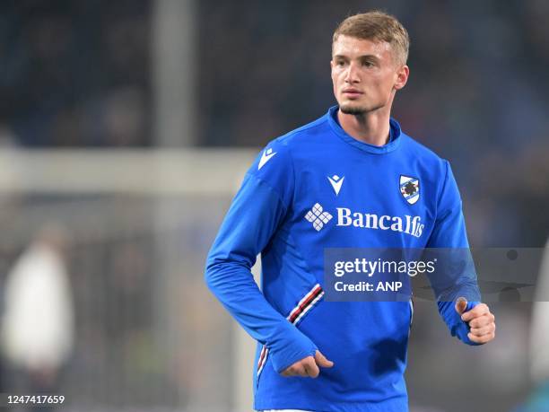 Michael Cuisance of UC Sampdoria during the Italian Serie A match between UC Sampdoria v FC Internazionale Milan at Luigi Ferraris stadium on...