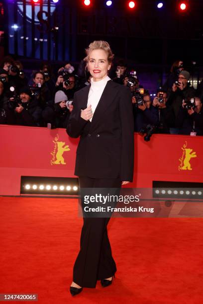 Nina Hoss at the "TAR" premiere during the 73rd Berlinale International Film Festival Berlin at Berlinale Palast on February 23, 2023 in Berlin,...