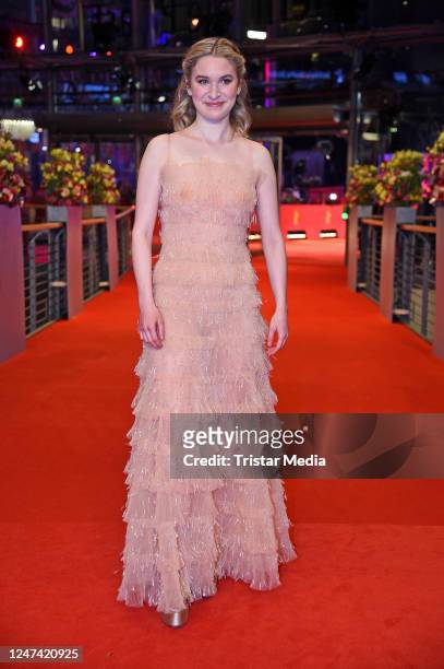 Sophie Kauer attends the TAR premiere during the 73rd Berlinale International Film Festival Berlin at Berlinale Palast on February 23, 2023 in...