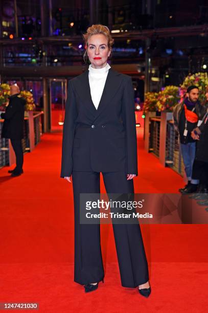 Nina Hoss attends the TAR premiere during the 73rd Berlinale International Film Festival Berlin at Berlinale Palast on February 23, 2023 in Berlin,...