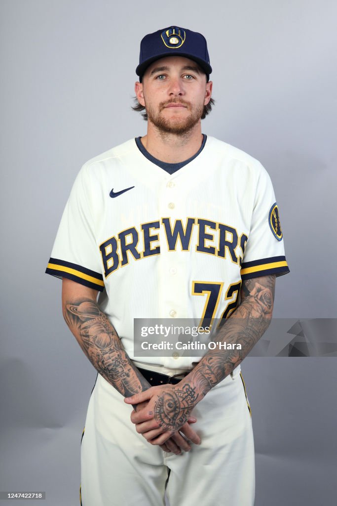Brice Turang of the Milwaukee Brewers poses for a photo during the ...
