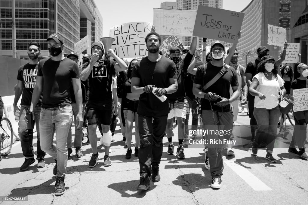 Hollywood Talent Agencies March To Support Black Lives Matter Protests