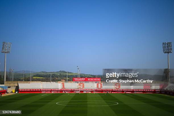Algeciras , Spain - 22 February 2023; A general view of Estadio Nuevo Mirador before the international friendly match between China PR and Republic...