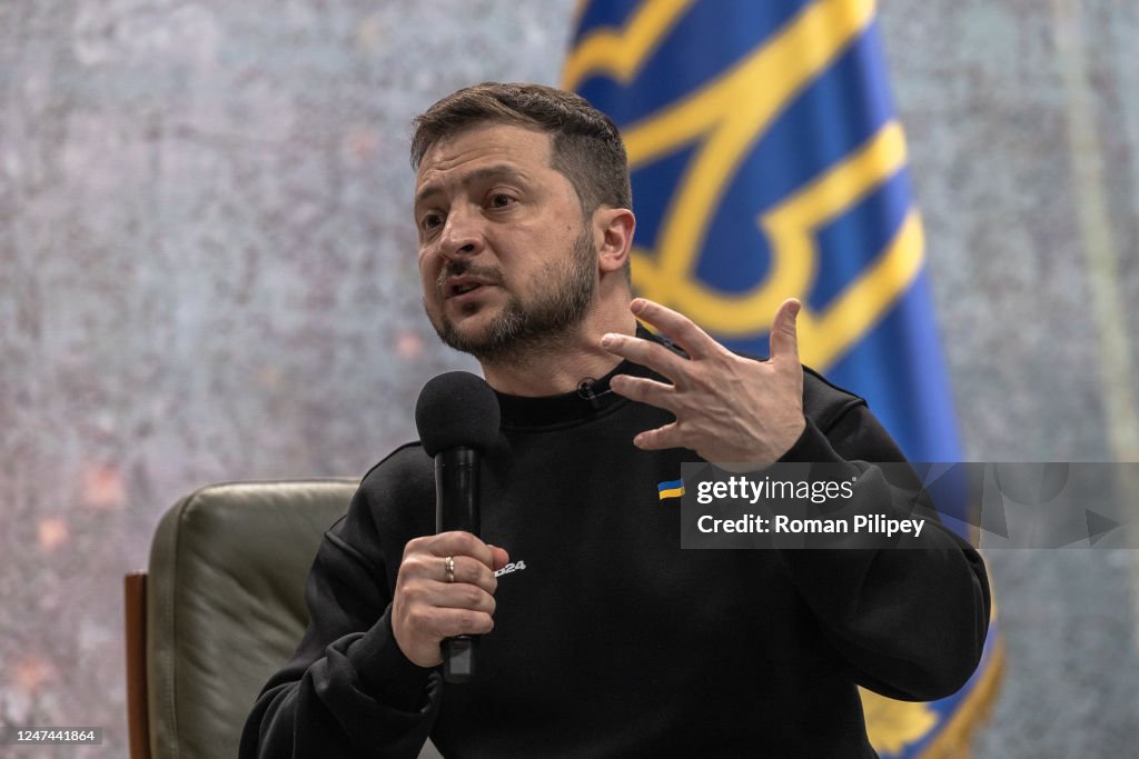 Zelensky Holds Press Conference On First Anniversary Of Russia's Full-Scale Invasion
