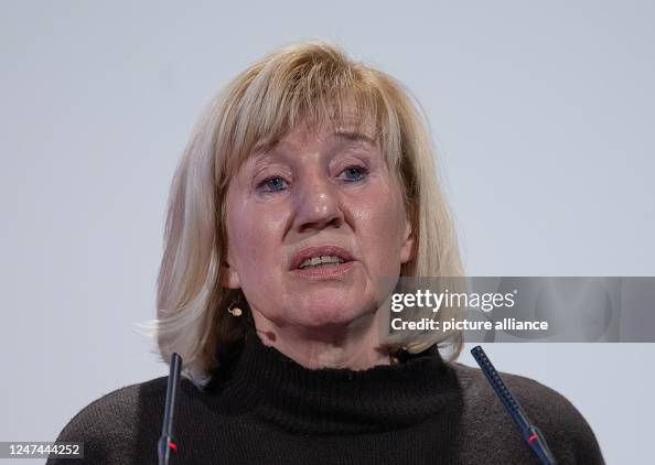 Ines Geipel Publicist Ines Geipel speaks after being awarded the Erich Loest ...
