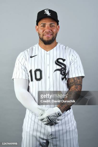 Yoan Moncada of the Chicago White Sox poses for a photo during the Chicago White Sox Photo Day at Camelback Ranch-Glendale on Wednesday, February 22,...