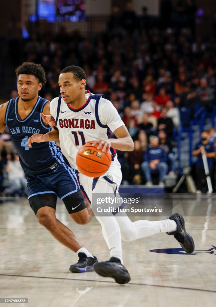 COLLEGE BASKETBALL: FEB 23 San Diego at Gonzaga