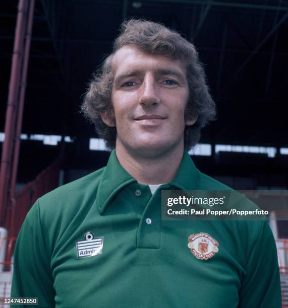 Manchester United goalkeeper Alex Stepney at Old Trafford on July 31, 1975 in Manchester, England.