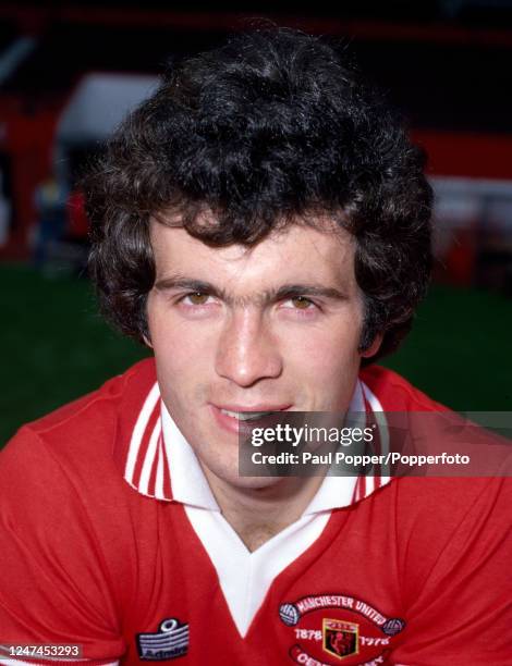 Chris McGrath of Manchester United at Old Trafford in Manchester, England, circa August 1978.