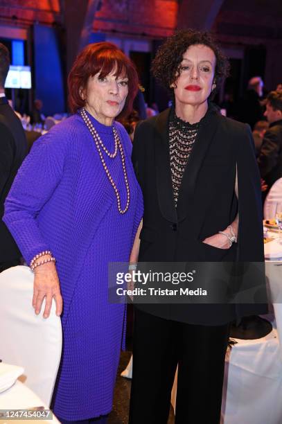 Regina Ziegler, Maria Schrader during the Cinema For Peace Gala 2023 at WECC - Westhafen Event & Convention Center on February 24, 2023 in Berlin,...