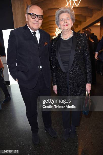 Gero von Boehm and Christiane von Boehm attend the Cinema For Peace Gala 2023 at WECC - Westhafen Event & Convention Center on February 24, 2023 in...