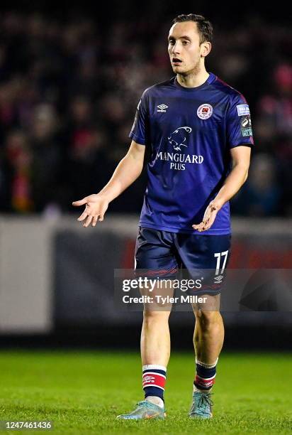 Dublin , Ireland - 24 February 2023; Vladislav Kreida of St Patrick's Athletic during the SSE Airtricity Men's Premier Division match between St...