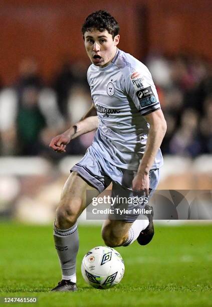 Dublin , Ireland - 24 February 2023; Kian Leavy of Shelbourne during the SSE Airtricity Men's Premier Division match between St Patrick's Athletic...