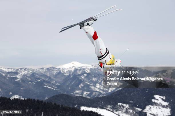 Mikael Kingsbury of Team Canada wins the gold medal during the FIS Freestyle World Ski Championships Men's and Women's Moguls on February 25, 2023 in...