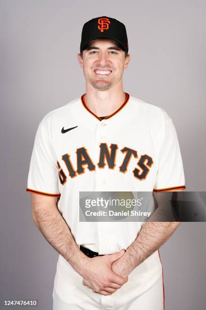 Ross Stripling of the San Francisco Giants poses for a photo during the San Francisco Giants Photo Day at Scottsdale Stadium on Friday, February 24,...