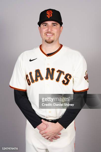 Luke Jackson of the San Francisco Giants poses for a photo during the San Francisco Giants Photo Day at Scottsdale Stadium on Friday, February 24,...