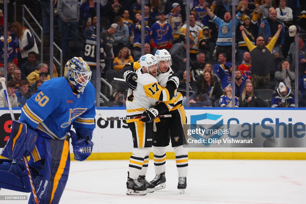 Brano Rust Bryan Rust of the Pittsburgh Penguins celebrates his game-winning ...
