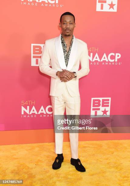 Tyler James Williams at the 54th NAACP Image Awards held at the Pasadena Civic Auditorium on February 25, 2023 in Pasadena, California.