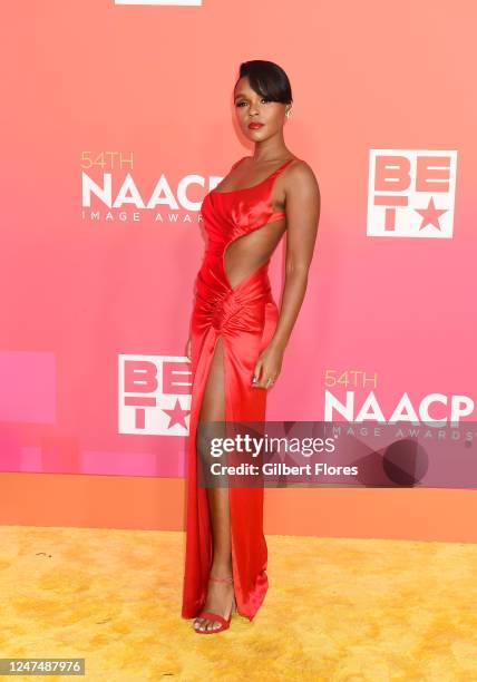 Janelle Monáe at the 54th NAACP Image Awards held at the Pasadena Civic Auditorium on February 25, 2023 in Pasadena, California.