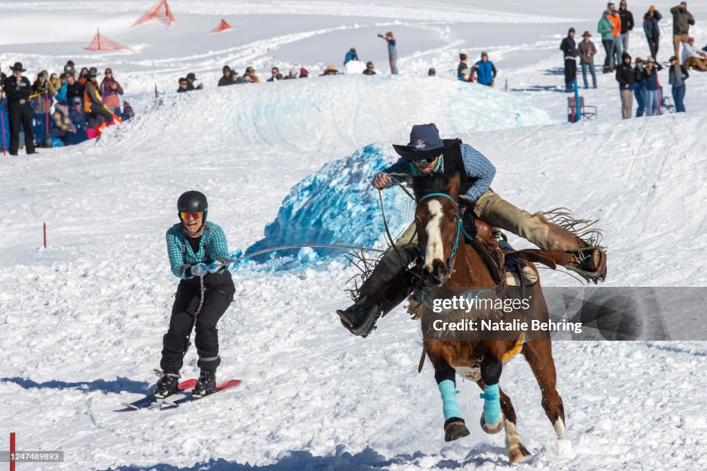 Competitors Gather For Annual Teton Valley Skijoring Event In Idaho