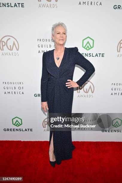 Jamie Lee Curtis at the 34th Annual Producers Guild Awards held at The Beverly Hilton on February 25, 2023 in Beverly Hills, California.