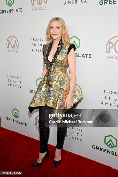 Cate Blanchett at the 34th Annual Producers Guild Awards held at The Beverly Hilton on February 25, 2023 in Beverly Hills, California.