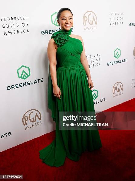 US actress Stephanie Hsu arrives for the 34th Annual Producers Guild