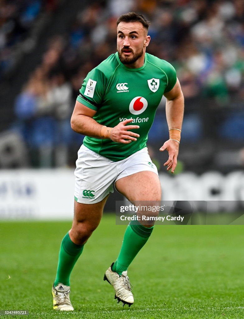 Ronan Kelly Rugby Rome , Italy - 25 February 2023; Rónan Kelleher of Ireland during the ...
