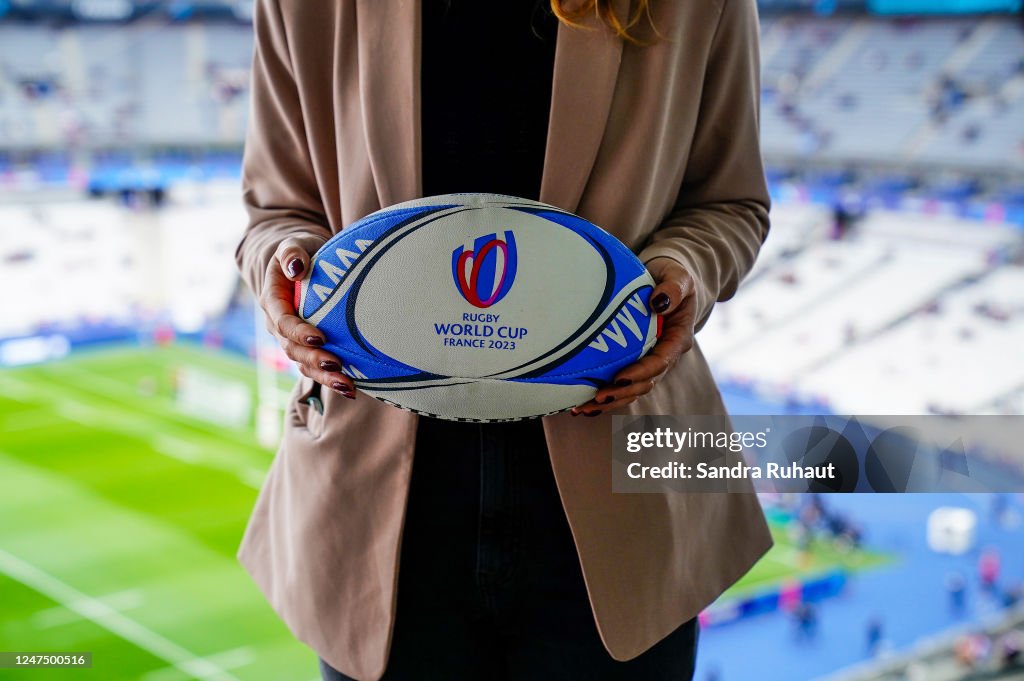 France Rwc Ball Official RWC 2023 ball before the Six Nations match between France ...