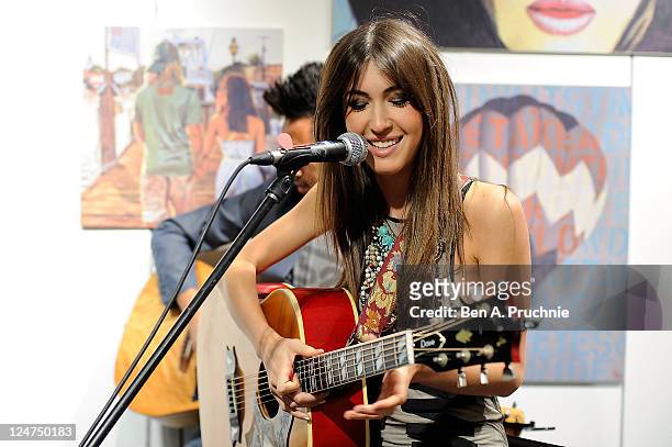 Kate Voegele launches her "Signature Series Sunglasses Beckon" at the Oakley Store on September 12, 2011 in London, England.