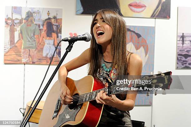 Kate Voegele launches her "Signature Series Sunglasses Beckon" at the Oakley Store on September 12, 2011 in London, England.