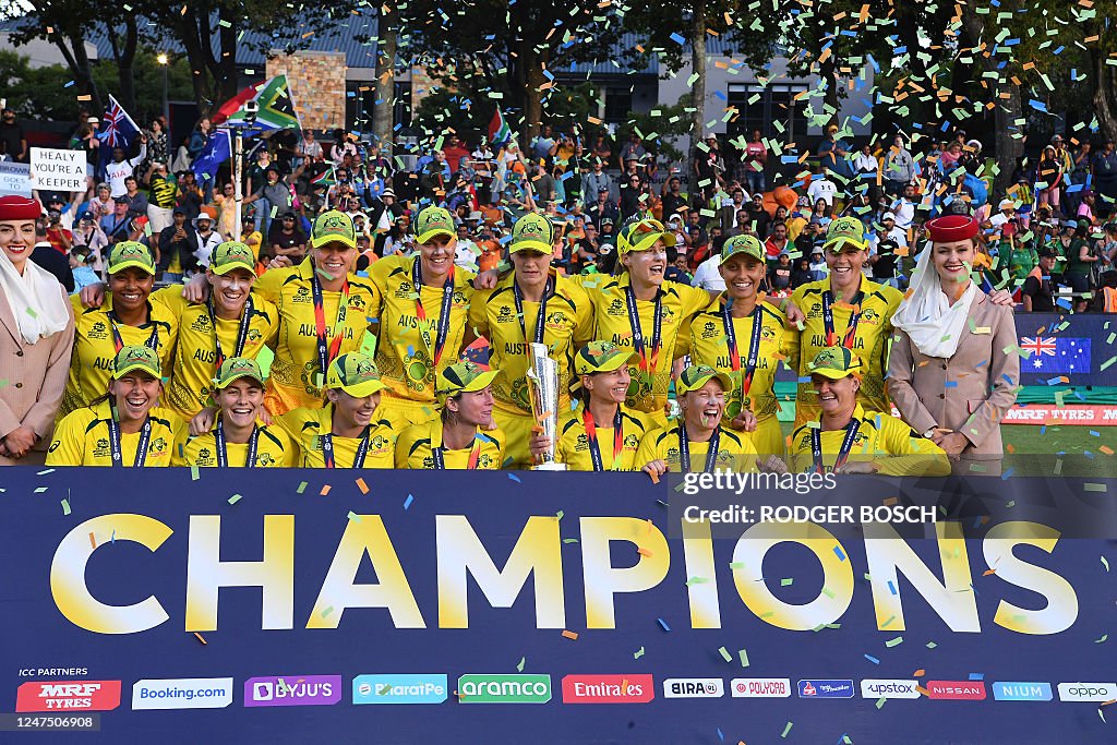 CRICKET-WC-T20-WOMEN-AUS-TROPHY