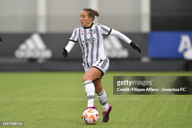 Valentina Cernoia of Juventus during the Women Serie A match between Juventus and Parma at Juventus Center Vinovo on February 26, 2023 in Vinovo,...