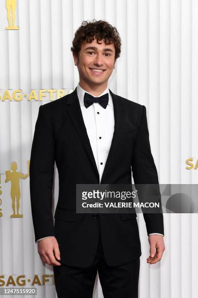 Canadian-US actor Gabriel LaBelle arrives for the 29th Screen Actors Guild Awards at the Fairmont Century Plaza in Century City, California, on...