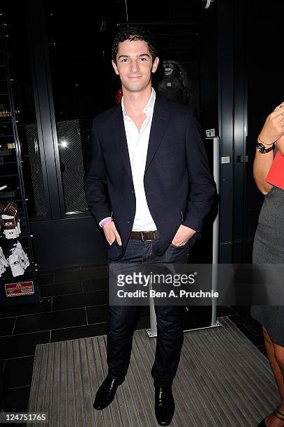 Alexander Rossi attends the launch of Kate Voegeles "Signature Series Sunglasses Beckon" at the Oakley Store on September 12, 2011 in London, England.