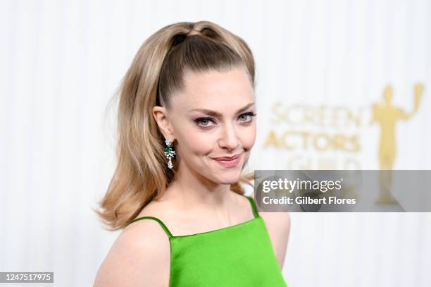 Amanda Seyfried at the 29th Annual Screen Actors Guild Awards held at the Fairmont Century Plaza on February 26, 2023 in Los Angeles, California.